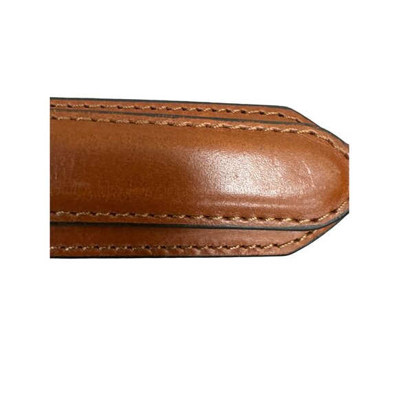 Cabelas Mens Brown Leather Dress Belt Size 40 With Brass Buckle SKU 8271 - Picture 13 of 15